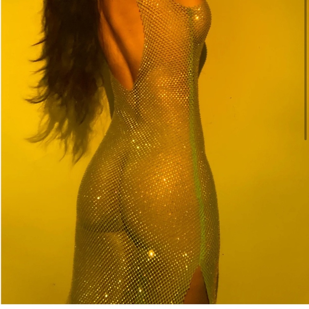 Mesh Maxi Dress in green - the Bella maxi dress